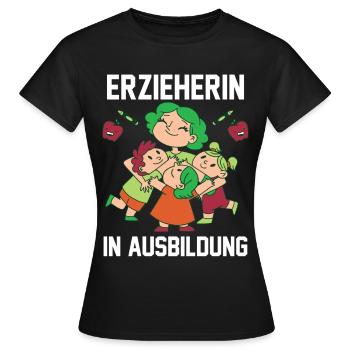 Azubi Kindergärtner Erzieher - Frauen T-Shirt - Schwarz - Vorne - AI Model Female 172 dark (172cm)