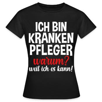 Krankenpflege Pflegekraft Krankenpfleger - Frauen T-Shirt - Schwarz - Vorne - AI Model Female 172 dark (172cm)