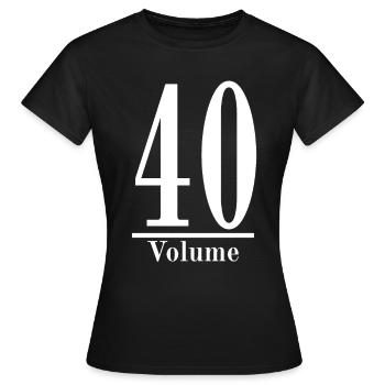 Quarante - T-shirt Femme - noir - Devant - AI Model Female 172 dark (172cm)