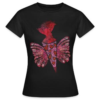 School bag Enrolment First grader - Women's T-Shirt - black - Front - AI Model Female 172 dark (172cm)
