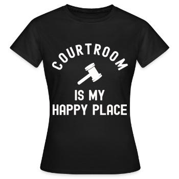 Avocat Cour de donation Droit Avocat Juge Justice - T-shirt Femme - noir - Devant - AI Model Female 172 dark (172cm)