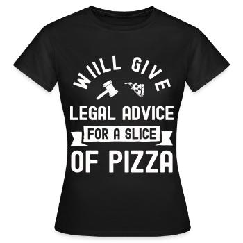 Avocat Cour de donation Droit Avocat Juge Justice - T-shirt Femme - noir - Devant - AI Model Female 172 dark (172cm)