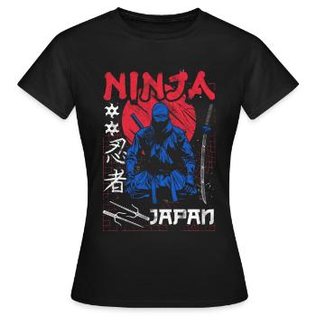 Ninja Gift Karate Ninjutsu Judo Samurai Japan - Women's T-Shirt - black - Front - AI Model Female 172 dark (172cm)