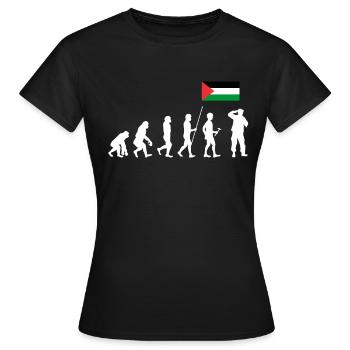 Palestine Cadeau Gratuit Palestine Bande de Gaza - T-shirt Femme - noir - Devant - AI Model Female 172 dark (172cm)