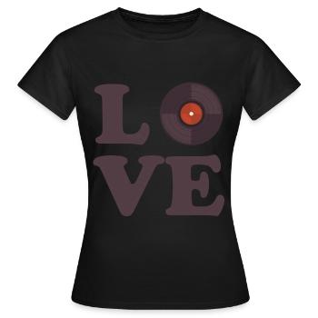 Disc Jockey DJ Rave Synthesizer Geschenk CD Mixer - Frauen T-Shirt - Schwarz - Vorne - AI Model Female 172 dark (172cm)
