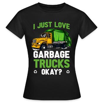 Müllmann Geschenk Müll Müllabfuhr Abfall Beruf - Frauen T-Shirt - Schwarz - Vorne - AI Model Female 172 dark (172cm)