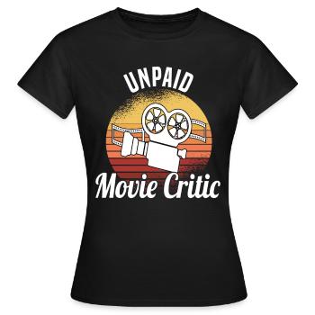 Critique de film Critique de film Long métrage - T-shirt Femme - noir - Devant - AI Model Female 172 dark (172cm)