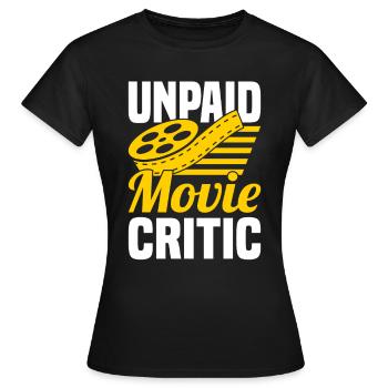 Critique de film Critique de film Long métrage - T-shirt Femme - noir - Devant - AI Model Female 172 dark (172cm)