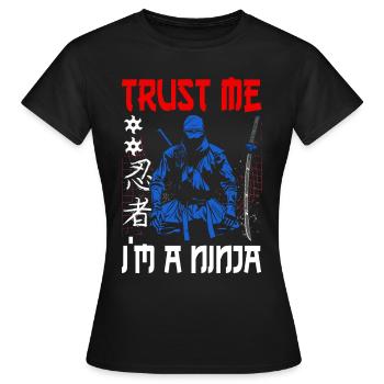 Ninja Gift Karate Ninjutsu Judo Samurai Japan - Women's T-Shirt - black - Front - AI Model Female 172 dark (172cm)