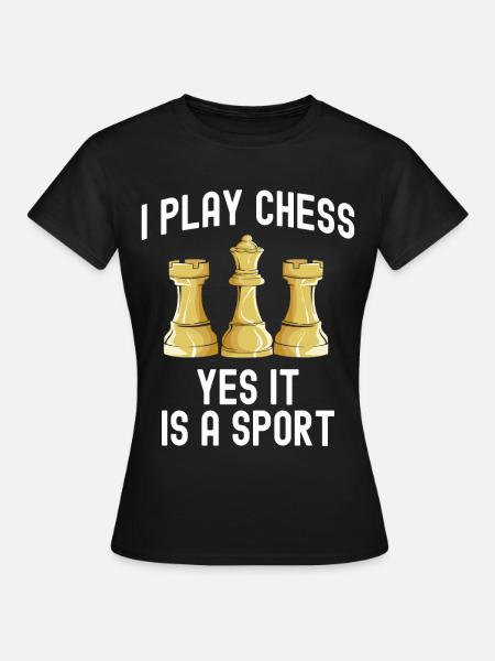 Échecs Échecs Échecs Checkmate Pièces d’échecs Roi - T-shirt Femme - noir