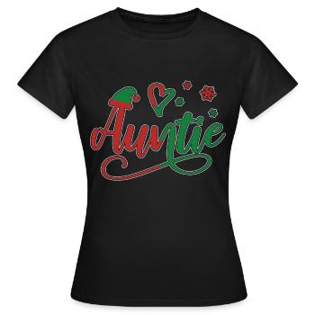 Aunt Aunt Nephew Niece - Women's T-Shirt - black - Front - AI Model Female 172 dark (172cm)