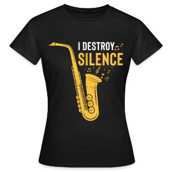 Jazz - T-shirt Femme - noir - Devant - AI Model Female 172 dark (172cm)