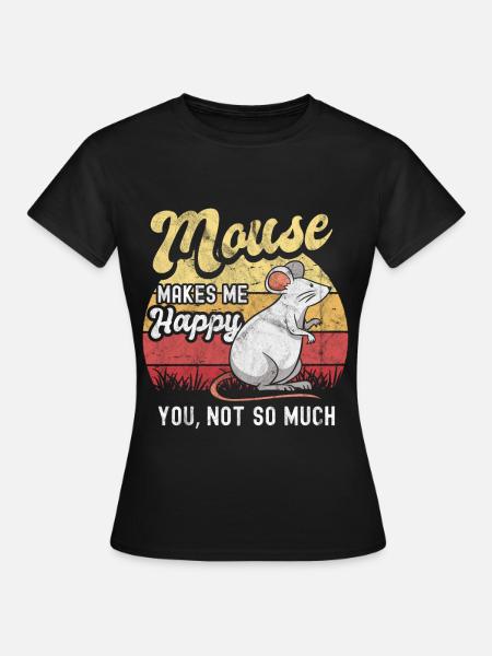 Maus - Frauen T-Shirt - Schwarz