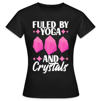 Yoga Yogi Relax - T-shirt Femme - noir - Devant - AI Model Female 172 dark (172cm)