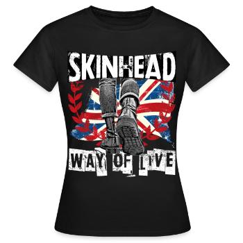 Oi Skinhead Mode de vie - T-shirt Femme - noir - Devant - AI Model Female 172 dark (172cm)