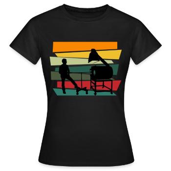 Verre soufflant verre Verre soufflant - T-shirt Femme - noir - Devant - AI Model Female 172 dark (172cm)