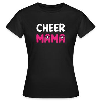 Cheer Mom - Frauen T-Shirt - Schwarz - Vorne - AI Model Female 172 dark (172cm)