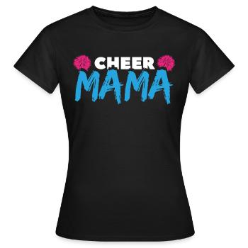 Cheer Mom - Frauen T-Shirt - Schwarz - Vorne - AI Model Female 172 dark (172cm)