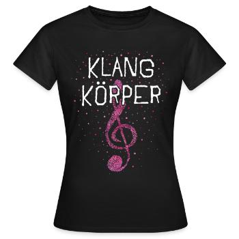 Klangkörper Chor Acapella Singen Sänger - Frauen T-Shirt - Schwarz - Vorne - AI Model Female 172 dark (172cm)