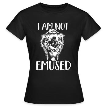 Emu Laufvogel Emu Australien Vogel Liebe - Frauen T-Shirt - Schwarz - Vorne - AI Model Female 172 dark (172cm)