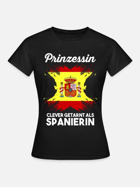 Prinzessin Espana Spanier Spanisches Spanien - Frauen T-Shirt - Schwarz