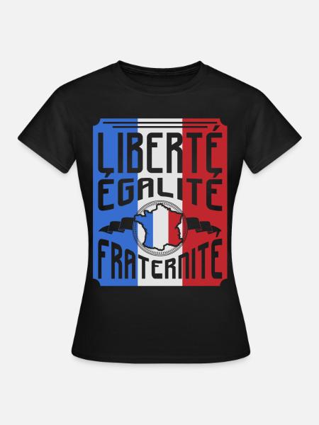 Frankreich - Frauen T-Shirt - Schwarz