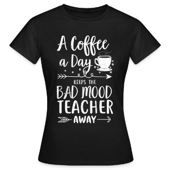 Teacher Tshirt 2ème année Formation des enseignants École des enseignants - T-shirt Femme - noir - Devant - AI Model Female 172 dark (172cm)