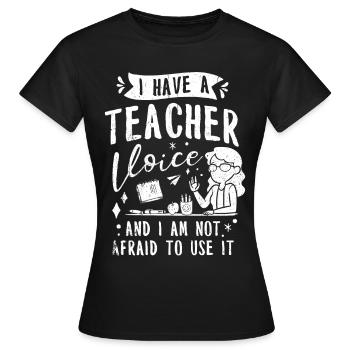 Cadeau d’enseignant Éducateur Pédagogue Formation d’enseignant - T-shirt Femme - noir - Devant - AI Model Female 172 dark (172cm)