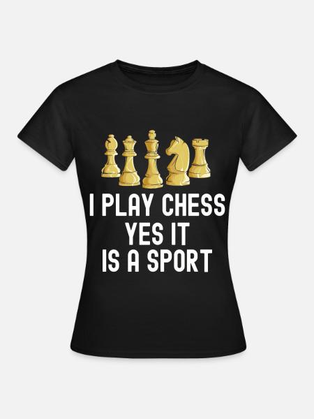 Échecs Échecs Échecs Checkmate Pièces d’échecs Roi - T-shirt Femme - noir