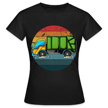 Müllmann Geschenk Müll Müllabfuhr Abfall Beruf - Frauen T-Shirt - Schwarz - Vorne - AI Model Female 172 dark (172cm)