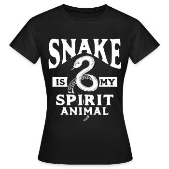 Serpent Cadeau Animal Reptile Cobra Python Boa - T-shirt Femme - noir - Devant - AI Model Female 172 dark (172cm)