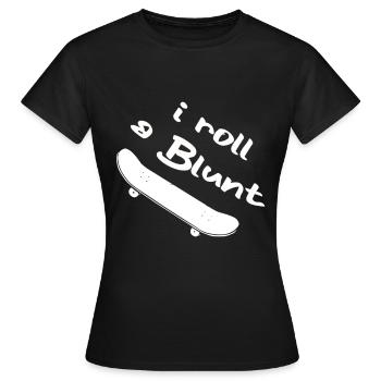 Skater Skateboard Cadeau Halfpipe Sk8 Ollie - T-shirt Femme - noir - Devant - AI Model Female 172 dark (172cm)