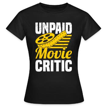 Critique de film Critique de film Long métrage - T-shirt Femme - noir - Devant - AI Model Female 172 dark (172cm)