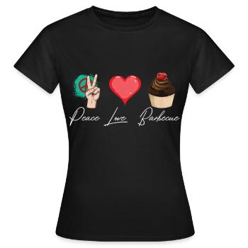 Muffins et muffins pâtisseries sucrées - T-shirt Femme - noir - Devant - AI Model Female 172 dark (172cm)