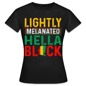 Mois de l’histoire des Noirs Histoire des Noirs Américain - T-shirt Femme - noir - Devant - AI Model Female 172 dark (172cm)