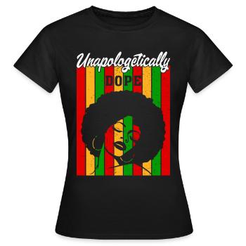 Mois de l’histoire des Noirs Histoire des Noirs Américain - T-shirt Femme - noir - Devant - AI Model Female 172 dark (172cm)