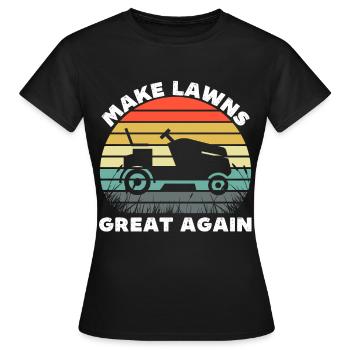 Rasen wieder toll machen - Frauen T-Shirt - Schwarz - Vorne - AI Model Female 172 dark (172cm)