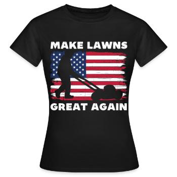 Rasen wieder toll machen - Frauen T-Shirt - Schwarz - Vorne - AI Model Female 172 dark (172cm)