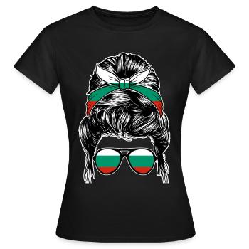 Balkans Bulgarie Bulgarie Bulgarie - T-shirt Femme - noir - Devant - AI Model Female 172 dark (172cm)