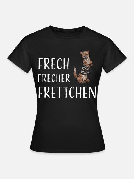 Frettchenliebhaber Frettchenbesitzer - Frauen T-Shirt - Schwarz