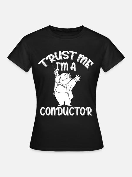 Dirigent beim Dirigieren Konzert Orchester - T-shirt dam - svart