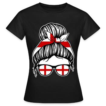 Engländer Englisches England - Frauen T-Shirt - Schwarz - Vorne - AI Model Female 172 dark (172cm)