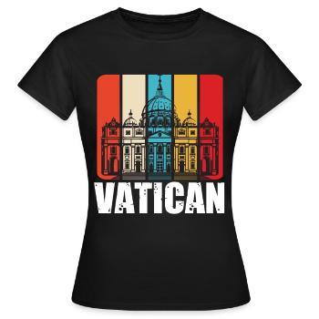 Église du Vatican Italie Rome - T-shirt Femme - noir - Devant - AI Model Female 172 dark (172cm)