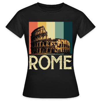 Colosseum Roman Gladiators Italy Antiquity - Women's T-Shirt - black - Front - AI Model Female 172 dark (172cm)