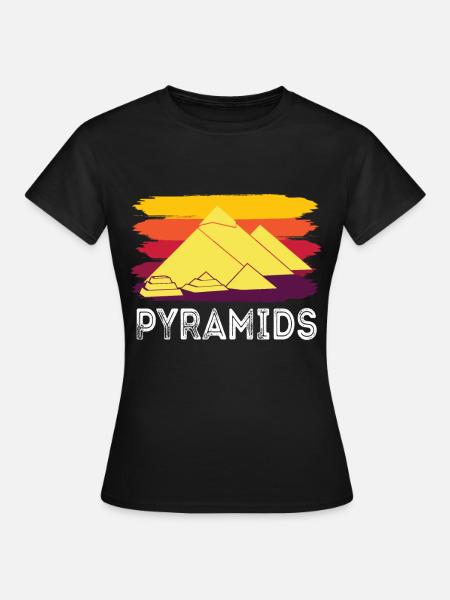 Gizeh Pyramide Ägypten Sphinx Anubis - Frauen T-Shirt - Schwarz