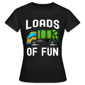 Müllmann Geschenk Müll Müllabfuhr Abfall Beruf - Frauen T-Shirt - Schwarz - Vorne - AI Model Female 172 dark (172cm)
