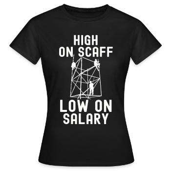 Constructeurs d’échafaudages - T-shirt Femme - noir - Devant - AI Model Female 172 dark (172cm)