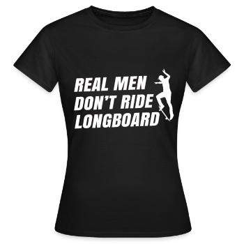 Skateboard Tshirt Skater Sk8 Sk8er Halfpipe Flip - Frauen T-Shirt - Schwarz - Vorne - AI Model Female 172 dark (172cm)