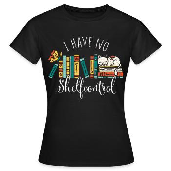 Livres Shelfcontrol Lire le roman du bibliothécaire - T-shirt Femme - noir - Devant - AI Model Female 172 dark (172cm)