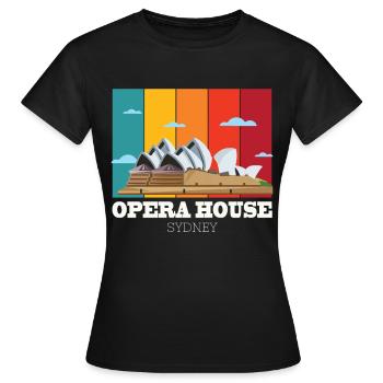 Concert de l’Opéra symphonique de Sydney en Australie - T-shirt Femme - noir - Devant - AI Model Female 172 dark (172cm)